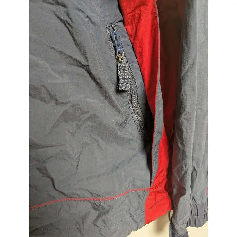 Vintage Legend Race Sport‎ Convertible Rain Jacket w/ Hood Size XL